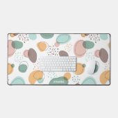 Farbige Bio Formen, Monogramm Schreibtischunterlage (Tastatur & Maus)