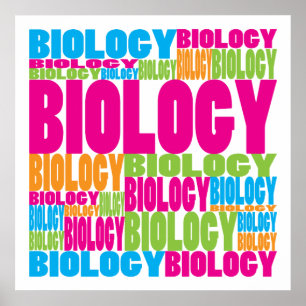 Farbige Biologie Poster