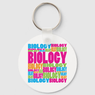 Farbige Biologie Schlüsselanhänger