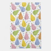 Farbige Birnen Fruchtmuster Geschirrtuch (Vertikal)