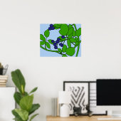 Farbige BlackBerry Motif Poster (Heimbüro)