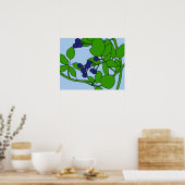Farbige BlackBerry Motif Poster (Küche)