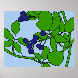 Farbige BlackBerry Motif Poster