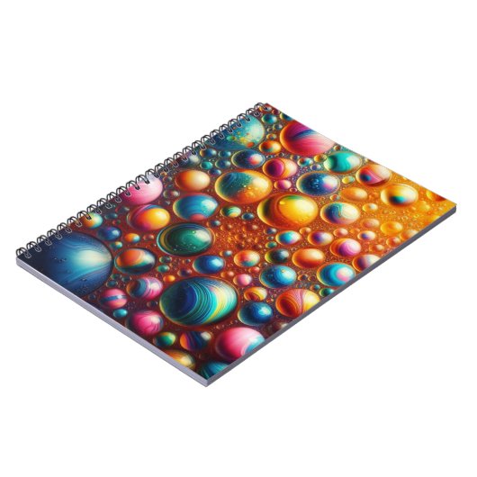 Farbige Blasen-Abdeckung für Notebook Notizblock (Linke Seite)