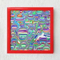 Farbige Blasen Abstrakte digitale Kunst