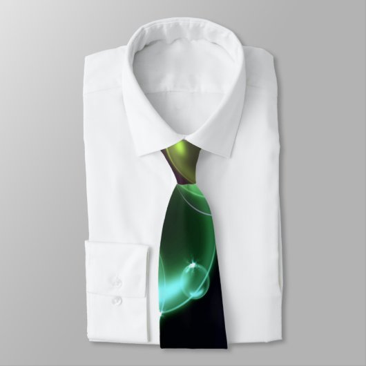 Farbige Blasen auf schwarz Krawatte (Gebunden)