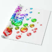 farbige Blasen Geschenkpapier (Ungerollt)