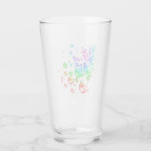 Farbige Blasen Glas (Rückseite)