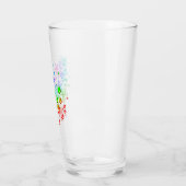 Farbige Blasen Glas (Links)