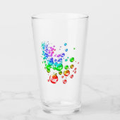 Farbige Blasen Glas (Vorderseite)