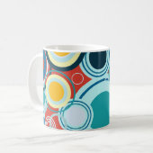 Farbige Blasen Kaffeetasse (Vorderseite Links)