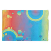 Farbige Blasen Kissenbezug (Rückseite)