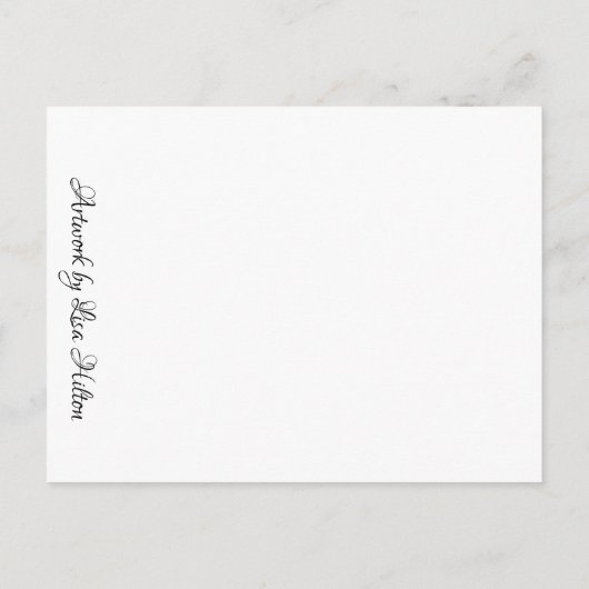 Farbige Blasen Postkarte (Rückseite)