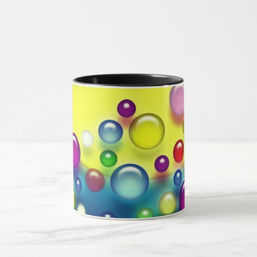 Farbige Blasen Tasse (Zentrum)