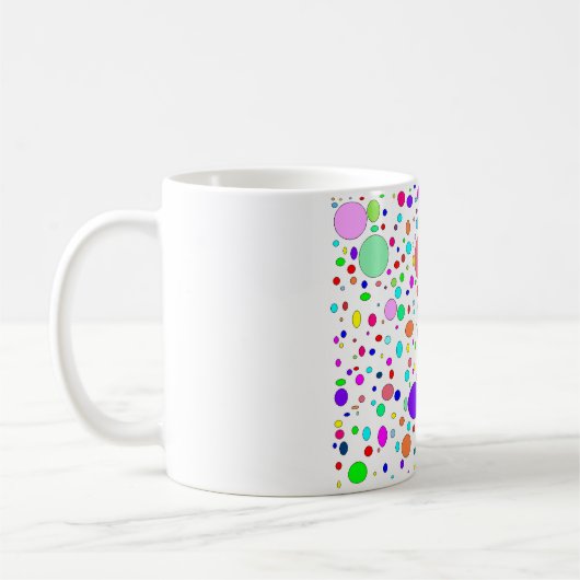 Farbige Blasen-Tasse Kaffeetasse (Links)
