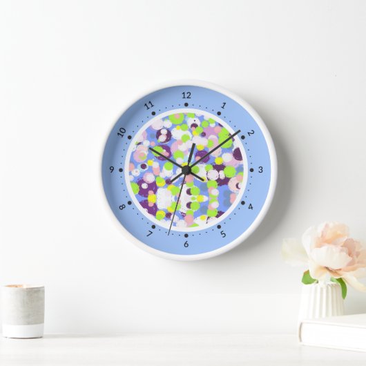 Farbige Blasen Uhr (Zuhause)