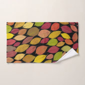 Farbige Blätter aus Herbstblättern Akrylarbenwerk| Badhandtuch Set (Handtuch)