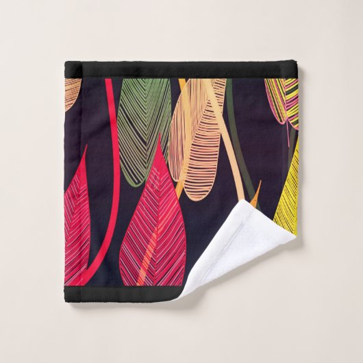 Farbige Blätter des Herbstes Badhandtuch Set (Waschlappen)