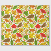 Farbige Blätter des Herbstes Geschenkpapier (Flach)