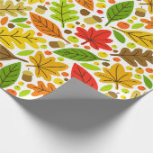 Farbige Blätter des Herbstes Geschenkpapier (Ecke)