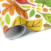 Farbige Blätter des Herbstes Geschenkpapier (Rolleneckpunkt)