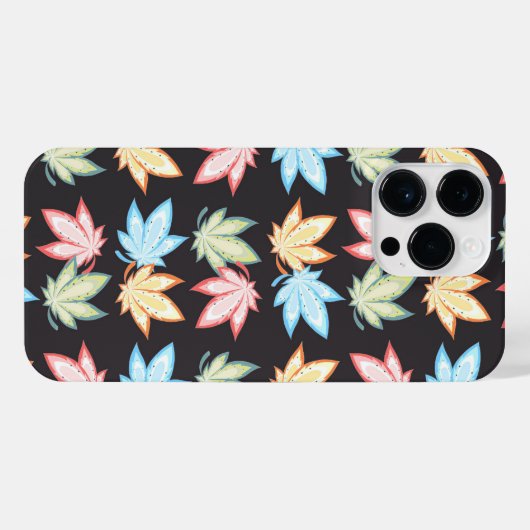 Farbige Blätter des Herbstes iPhone Hülle (Rückseite (Horizontal))