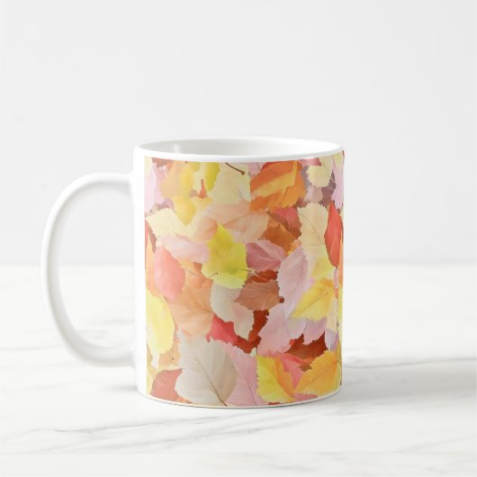 Farbige Blätter des Herbstes Kaffeetasse (Links)