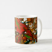 Farbige Blätter des Herbstes Kaffeetasse (VorderseiteRechts)