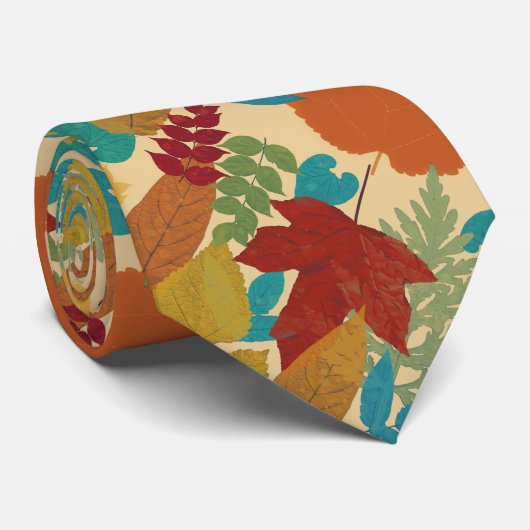 Farbige Blätter des Herbstes Krawatte (Gerollt)