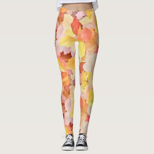 Farbige Blätter des Herbstes Leggings (Vorderseite)