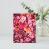 Farbige Blätter des Herbstes Postkarte (Stehend Vorderseite)