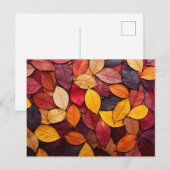 Farbige Blätter des Herbstes Postkarte (Vorne/Hinten)