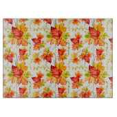 Farbige Blätter des Herbstes Schneidebrett (Vorderseite)