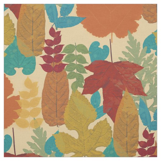 Farbige Blätter des Herbstes Stoff (Muster)
