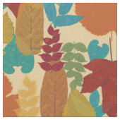 Farbige Blätter des Herbstes Stoff (Nahaufnahme)
