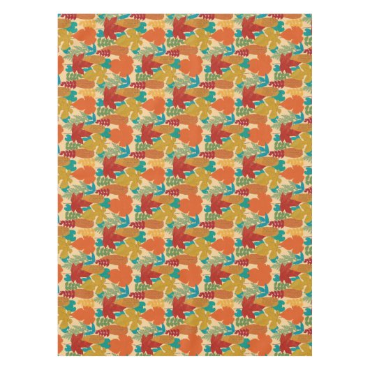 Farbige Blätter des Herbstes Tischdecke (Vorderseite)