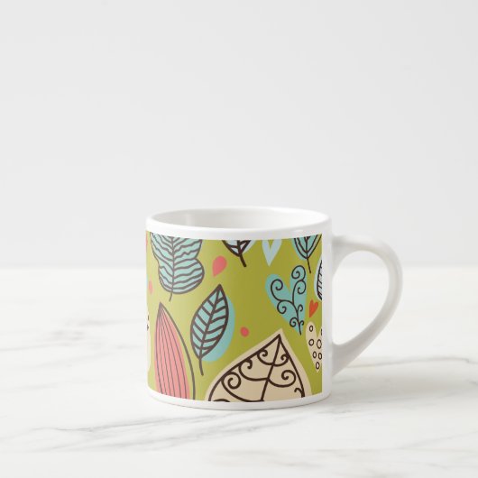 Farbige Blätter Espressotasse (Rechts)