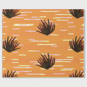 Farbige Blätter, exotische Pflanze nahtlos in vi Geschenkpapier (Flach)