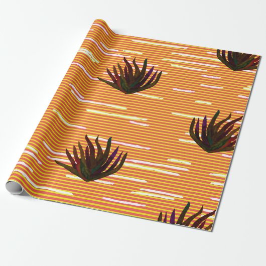 Farbige Blätter, exotische Pflanze nahtlos in vi Geschenkpapier (Ungerollt)