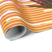 Farbige Blätter, exotische Pflanze nahtlos in vi Geschenkpapier (Rolleneckpunkt)