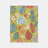 Farbige Blätter Fleece Blanket (Vorderseite)