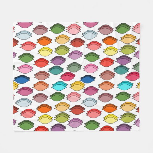 Farbige Blätter Fleecedecke (Vorderseite (Horizontal))