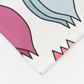 Farbige Blätter Fleecedecke (Ecke)