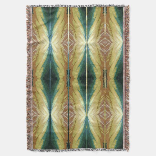 Farbige Blätter im Herbst, Abstraktes Muster Decke (Vorderseite Vertikal)