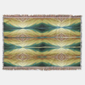 Farbige Blätter im Herbst, Abstraktes Muster Decke (Vorderseite)