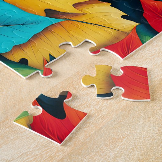 Farbige Blätter im Herbst Puzzle (Seite)