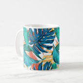Farbige Blätter Kaffeetasse (Vorderseite Links)