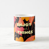 Farbige Blätter Kaffeetasse (Mittel)