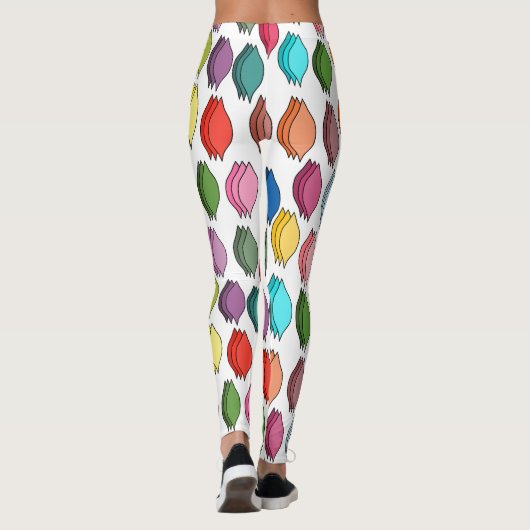Farbige Blätter Leggings (Rückseite)