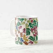 Farbige Blätter, MAtisse Style Kaffeetasse (Vorderseite Links)